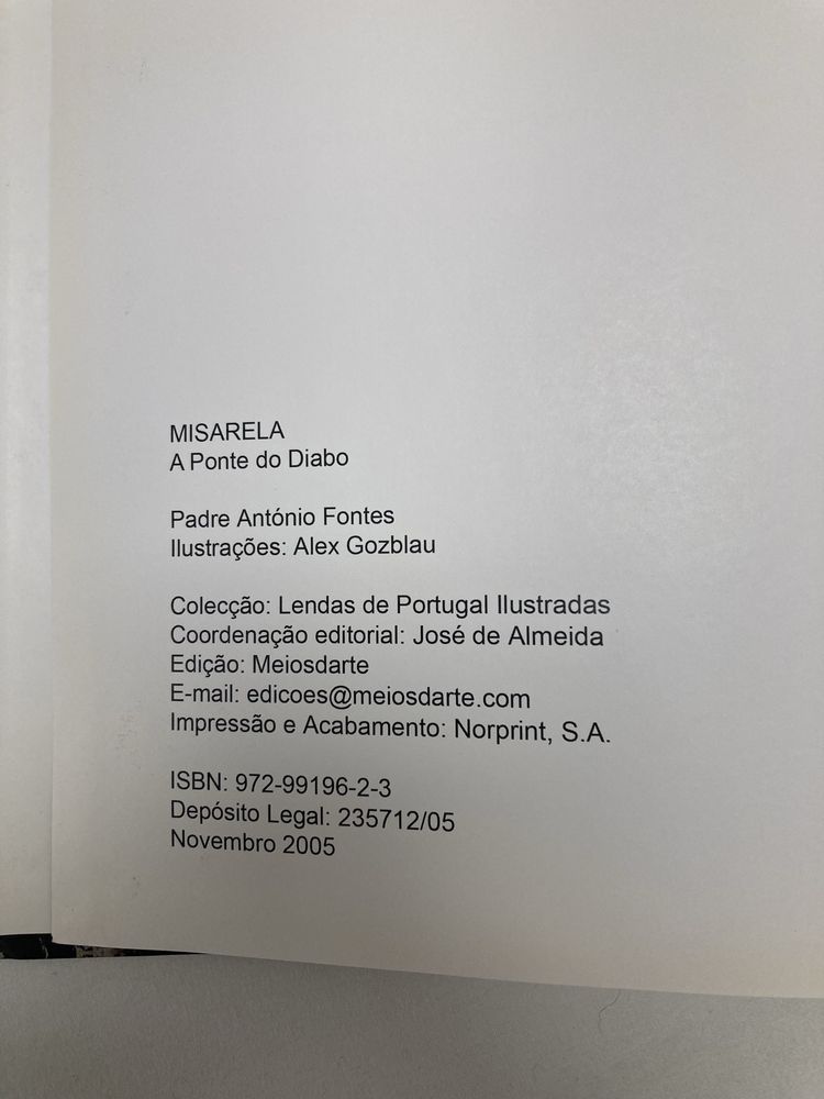 Livro Misarela A Ponte do Diabo