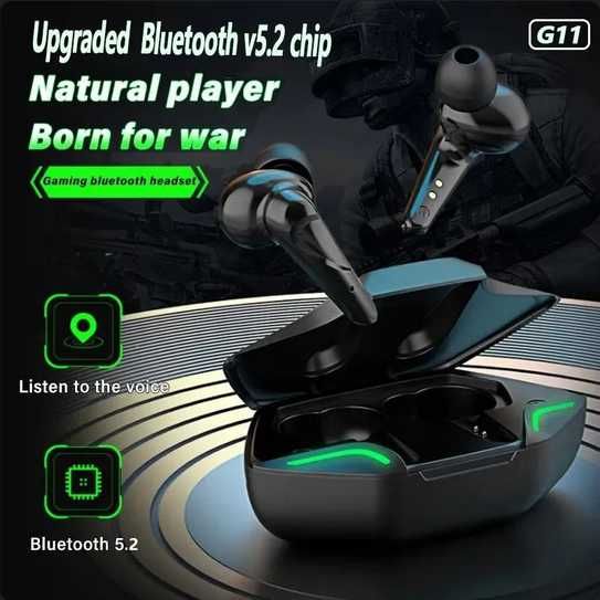 Бездротові bluetooth навушники TWS G11 чорні