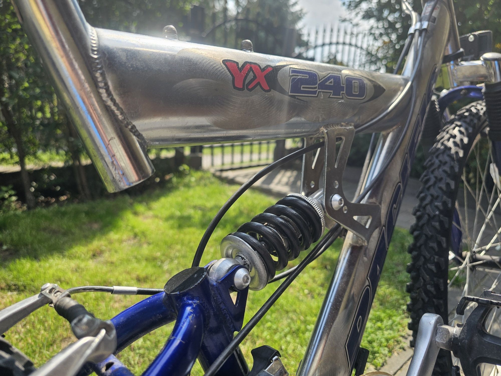 Rower górski MTB, koła 24, amortyzacja przód, tył