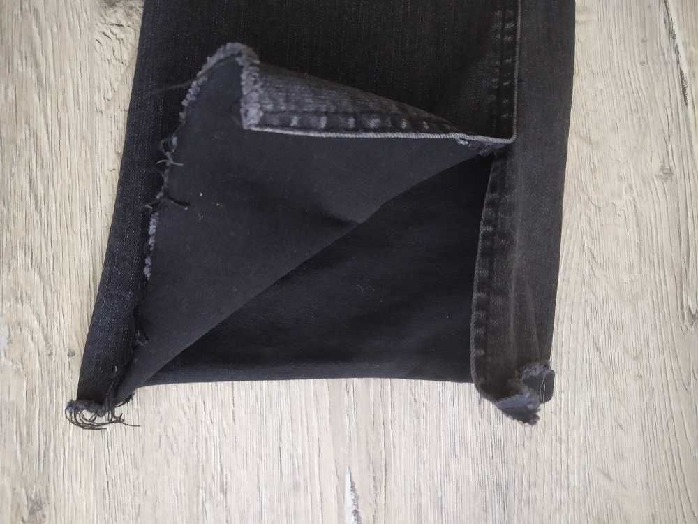 SPODNIE jeansy czarne STRADIVARIUS dzwony dziewczęce młodzieżowe r. 34