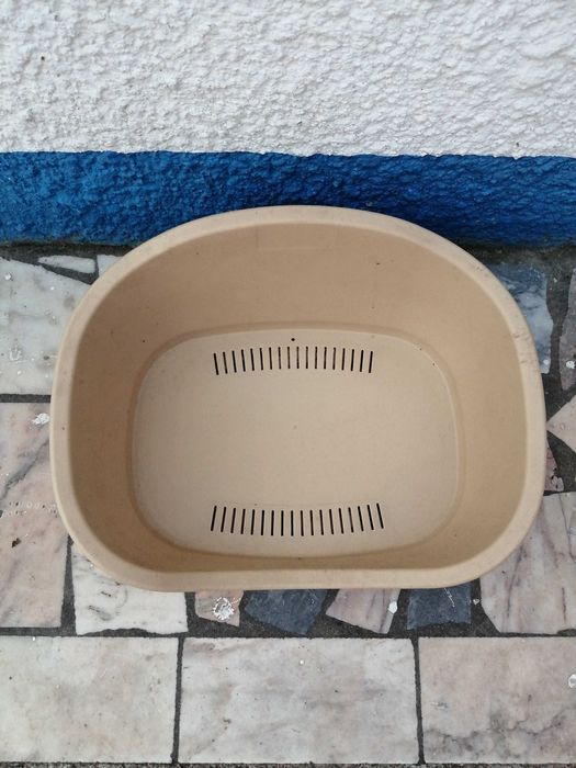 Cama para animais de estimação bege