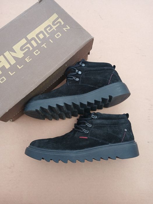 Черевики ботинки мужские 44 замша зимние