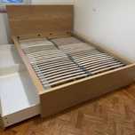 cama de casal/colchão +2 gavetoes entrego
