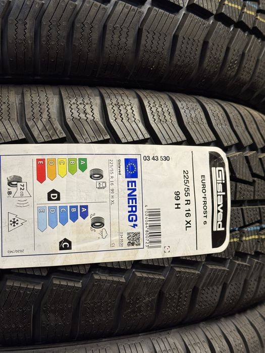 225/55/16 R16 Gislaved Euro*Frost 6 99H XL 4шт Зимова шина Нова 23-24р