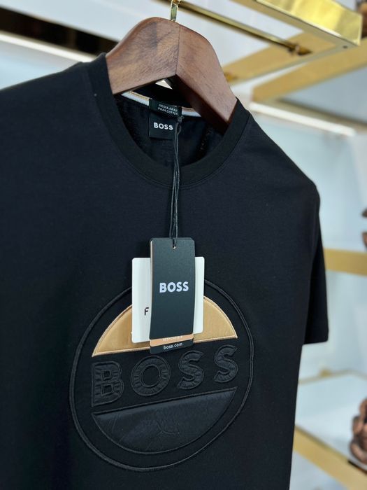 Футболка мужская Hugo Boss брендовая белая черная