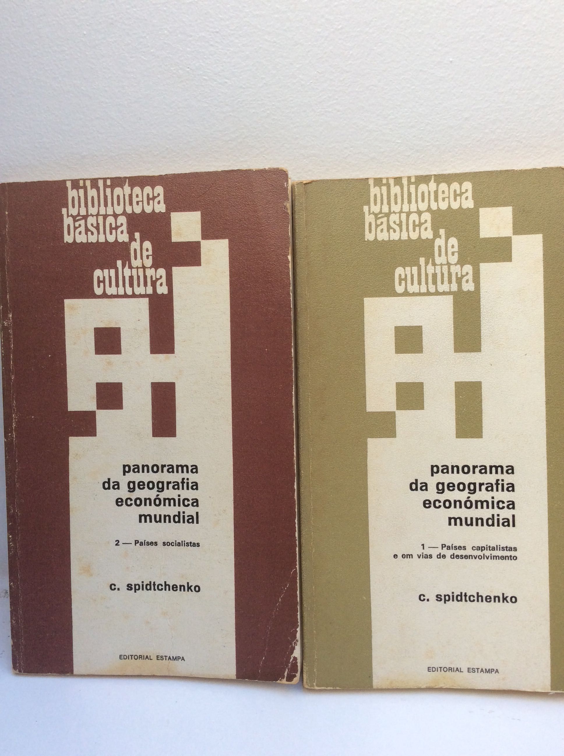 Lote de 2 livros de 1974 - “Panorama da Geografia económica mundial”