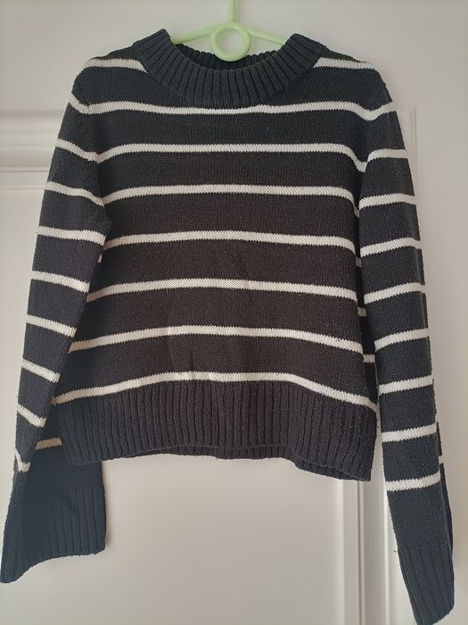 Sweter w paski H&M dziewczęcy