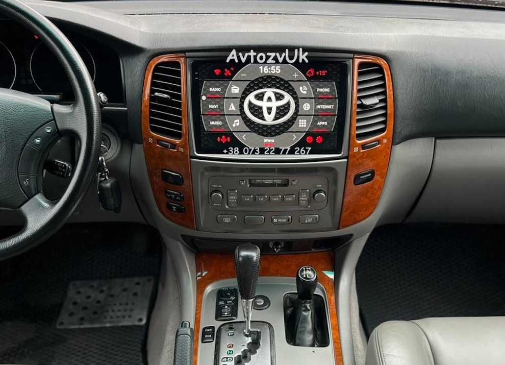 Магнитола LAND CRUISER LC 100 Toyota GPS TV USB LC100 2 дин Android 14