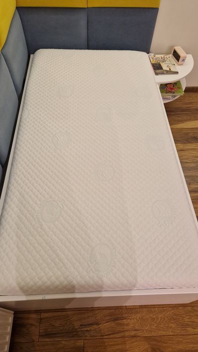 Łóżko dziecięce białe  Meblik 174/96, podwójne