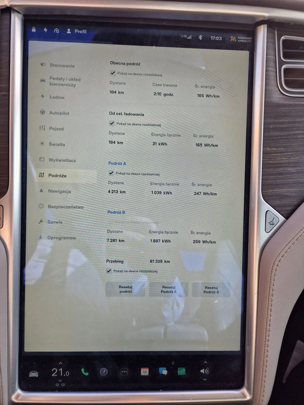 Tesla Model S P85D bardzo mały przebieg