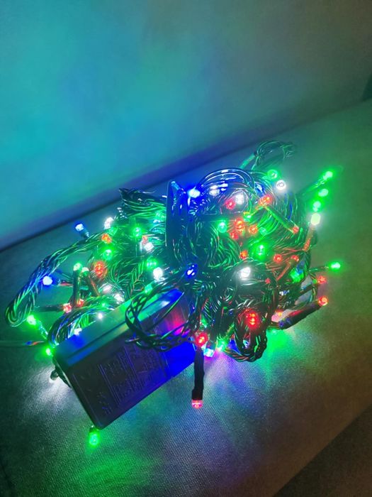 Lampki choinkowe świąteczne 300 LED multicolor 22M