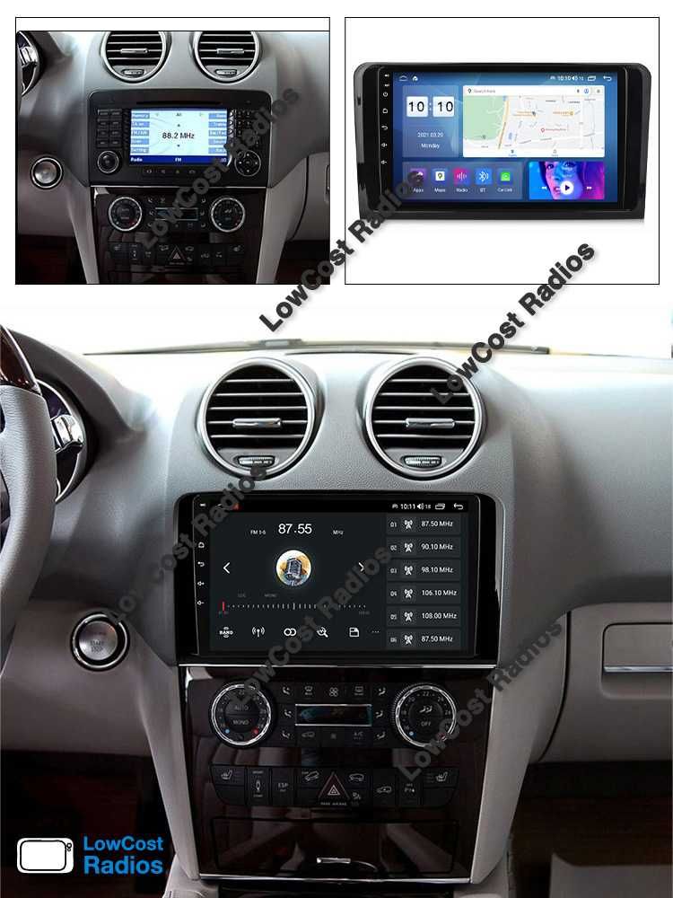 Rádio 2DIN Mercedes Classe ML/M/GL • Android • ML320 ML270 W164