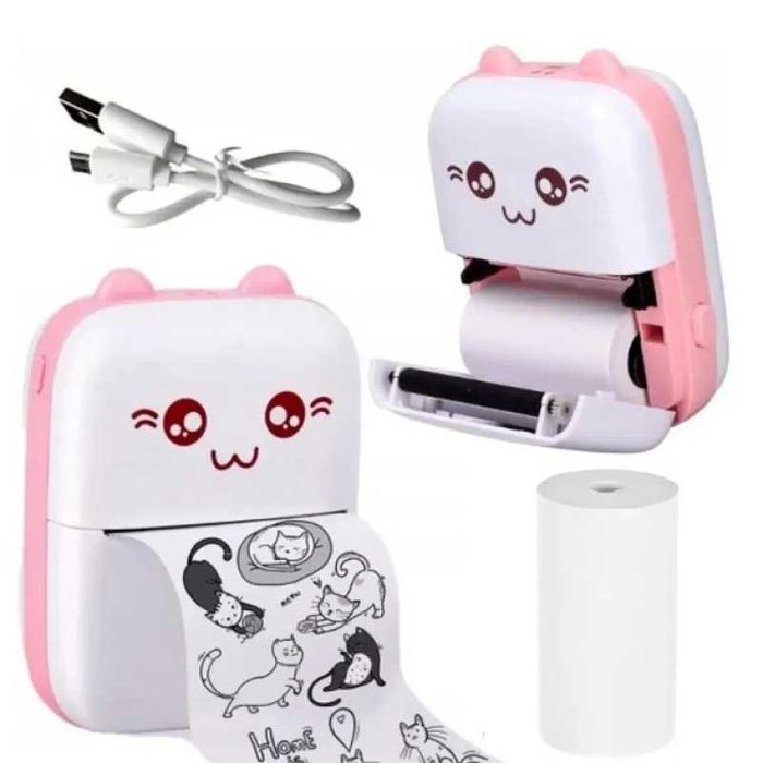 Дитячий Міні - портативний термопринтер Принтер печать мгновенная