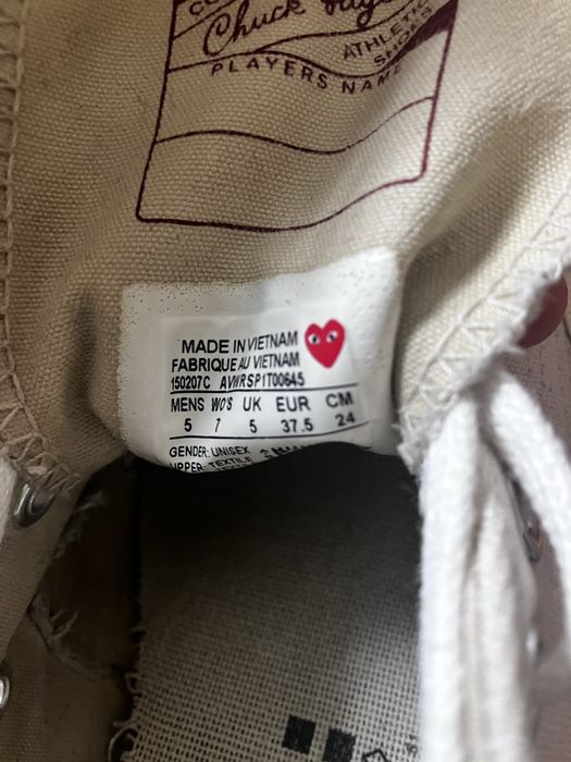 Converse Play Comme des Garçons