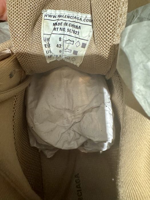 Beżowe sneakersy Balenciaga  - rozmiar  42