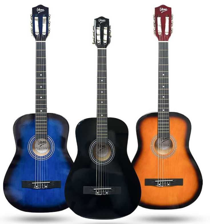 Gitara klasyczna idealna dla początkujących NOWA 4/4 CAŁY ZESTAW