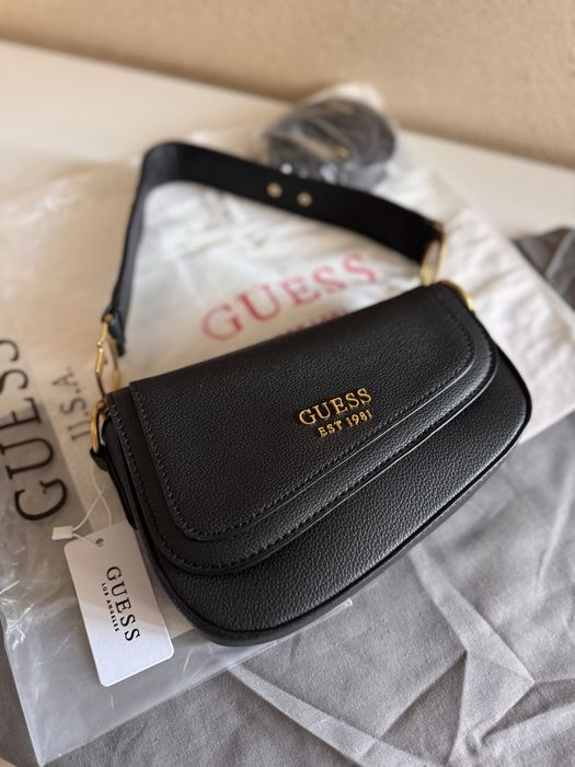 Жіноча сумка Guess багет вмістка стильна | пильник