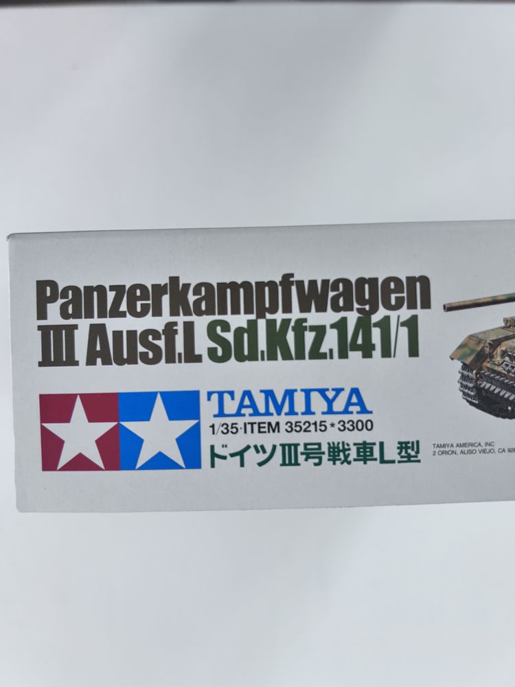 Czołg Panzerkampfwagen Panzer lll model Tamiya 35215