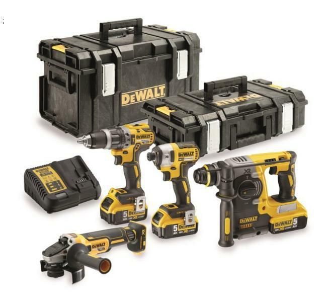 Zestaw 18V Dcg405+Dch273+Dcd796+Dcf887+3*5.0Ah+ Dewalt Dw Dck422P3