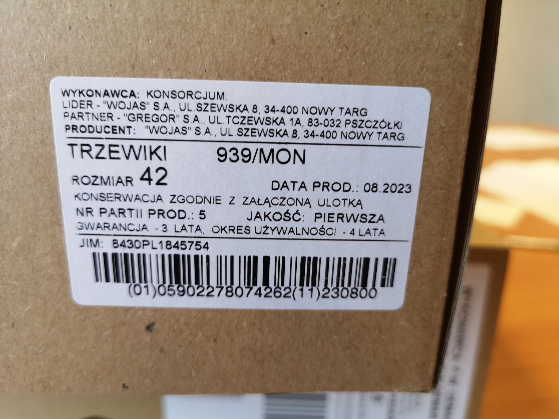 Buty wojskowe letnie rozmiar 42