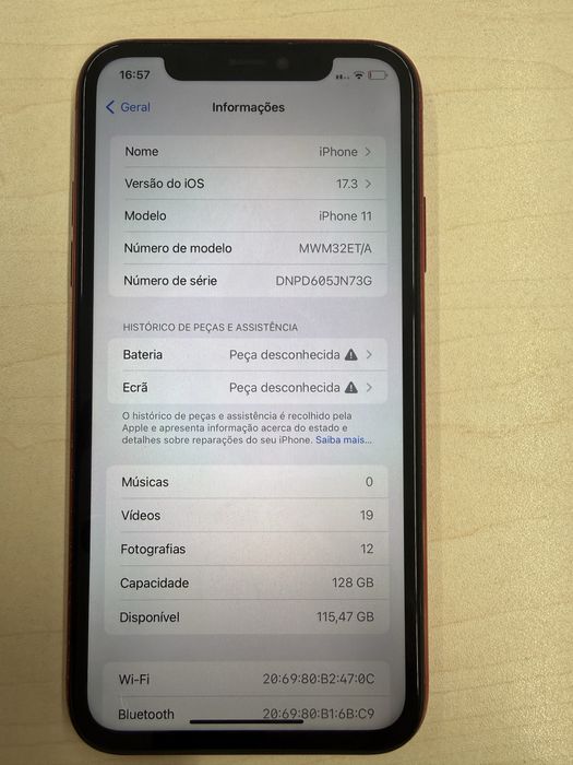 iPhone 11 – 128 GB (Vermelho)