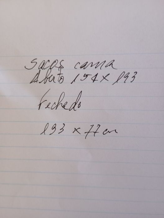 2 sacos cama bom estado