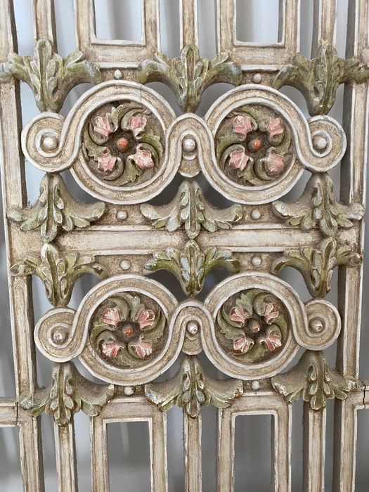 Cabeceira madeira trabalhada a mão