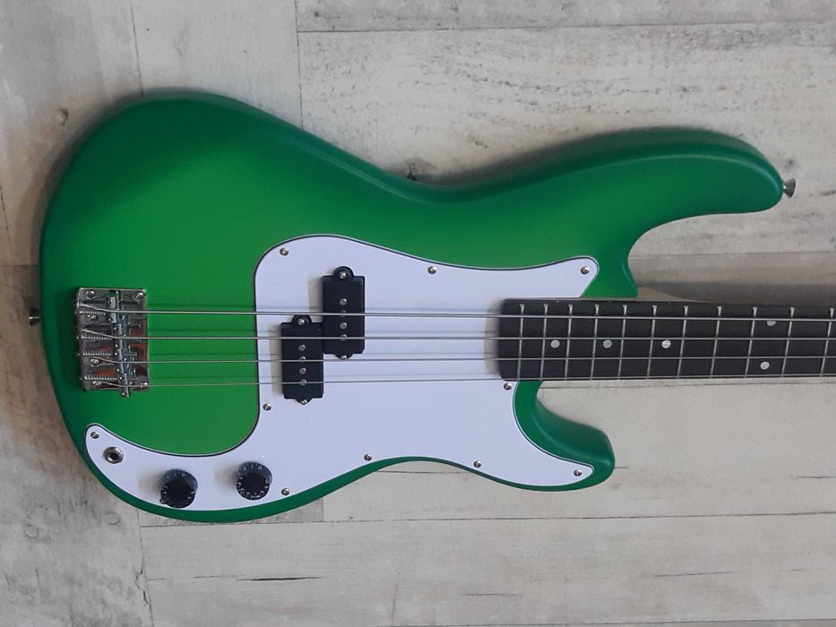Gitara Basowa Precision Bass-Green Burst Bass 4-wysyłka Gratis-zamiana