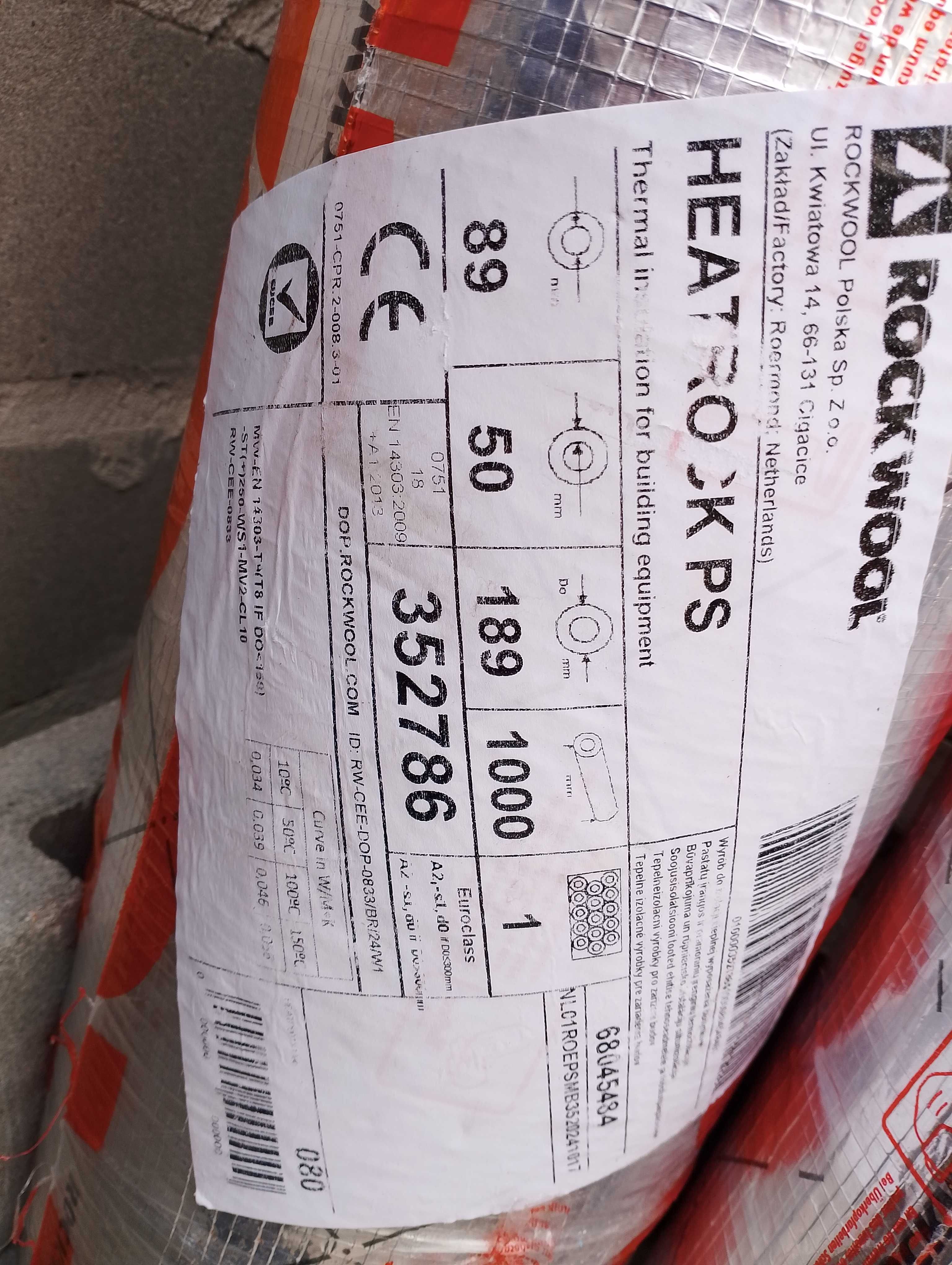 Rockwool otulina ocieplenie Heatrock PS izolacja cieplo ogrzewanie