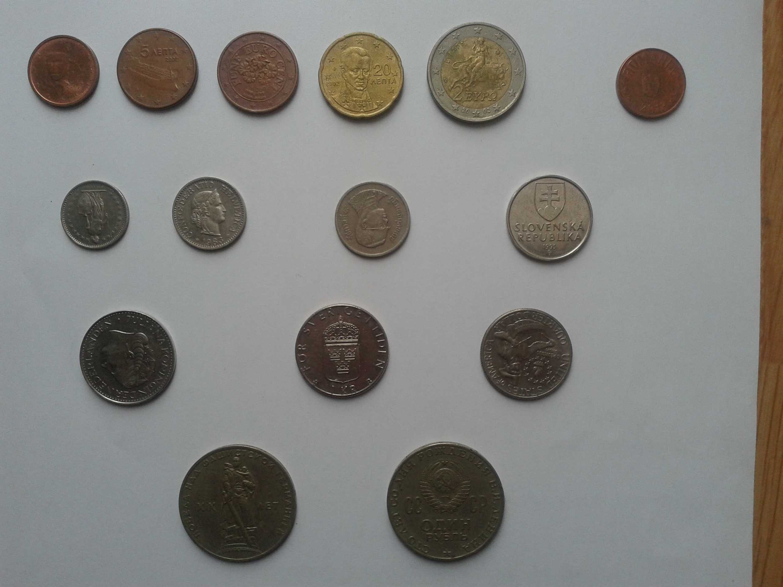 Monety kolekcjonerskie zagraniczne dolary marki ruble centy kolekcja