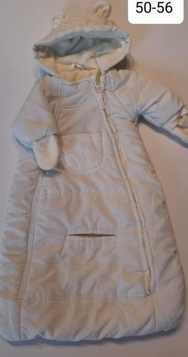 Kombinezon niemowlęcy dziewczęcy zimowy r. 50-56