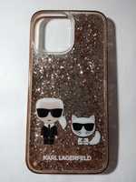 iPhone 13 Pro Max KARL LAGERFELD etui case liquid glitter