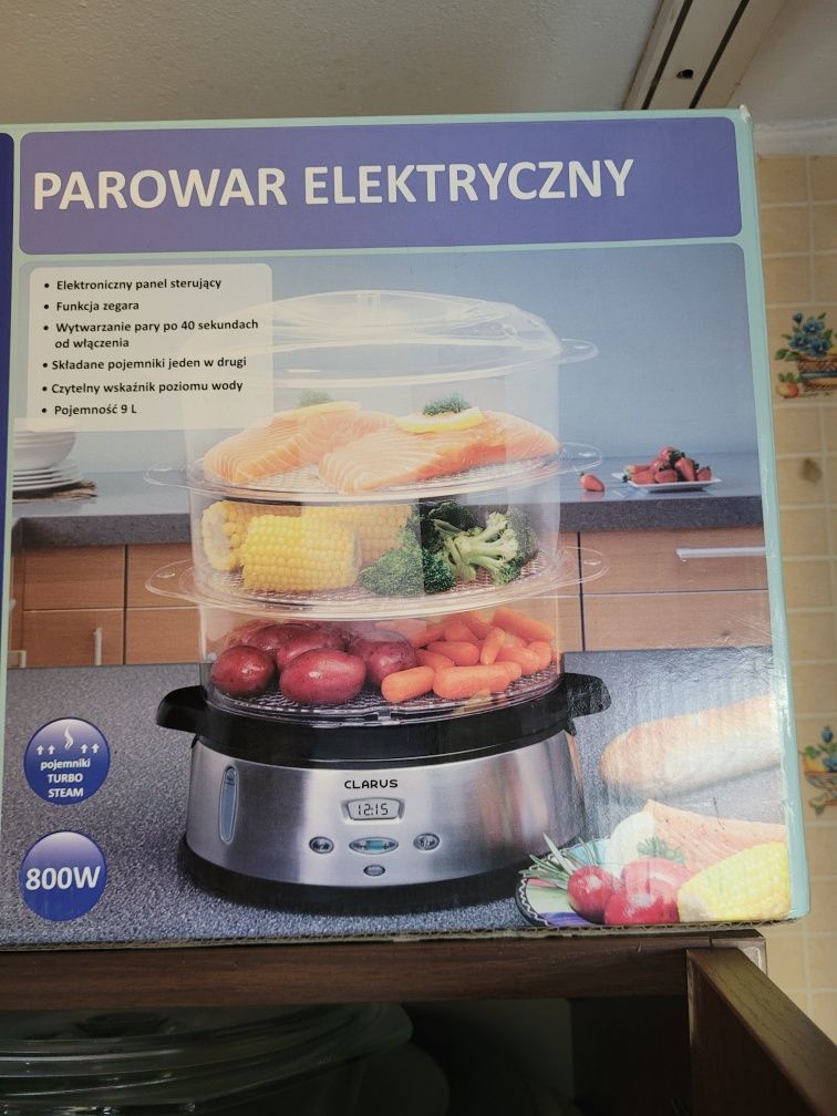 sprawny parowar elektryczny 800W