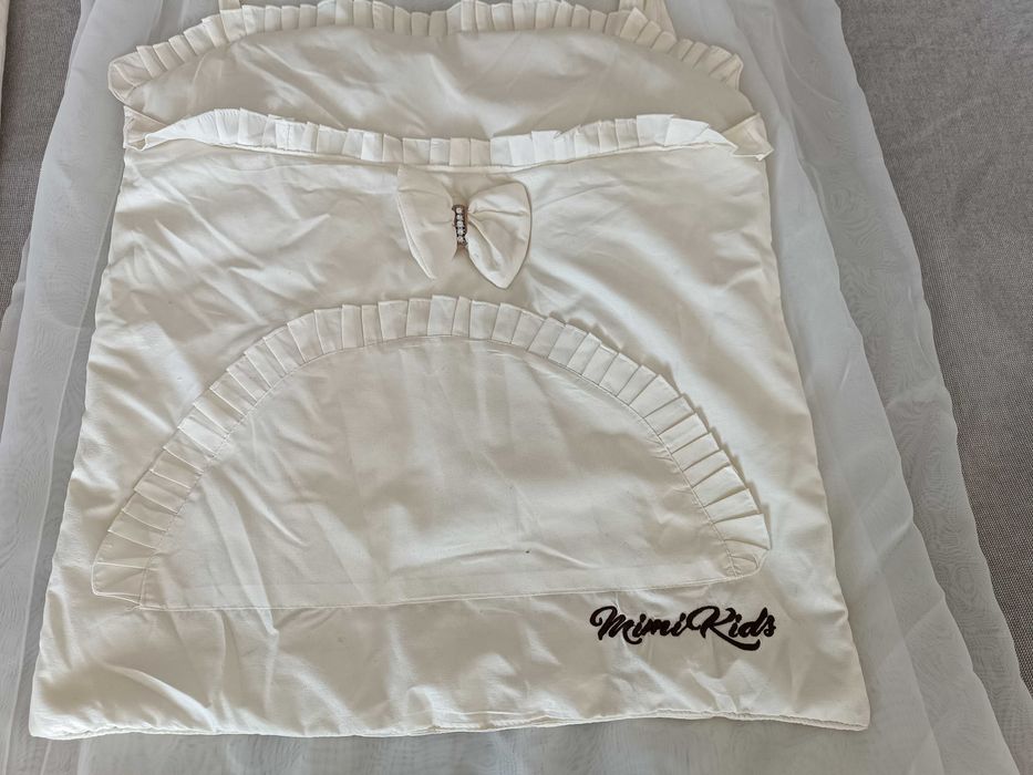 Балдахін (з тримачем) + бортики в ліжечко (можлива доставка по Києву)