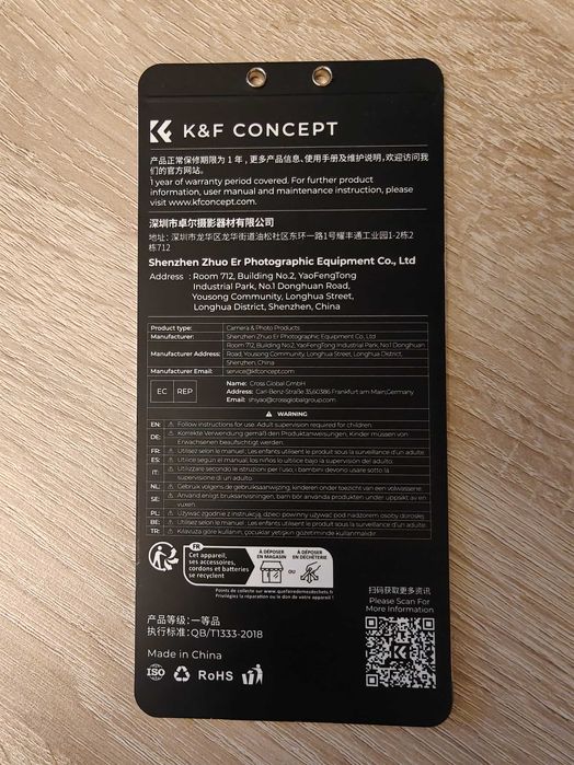 Сумка для камери K&F Concept Alpha Sling Bag 12L водонепроникна