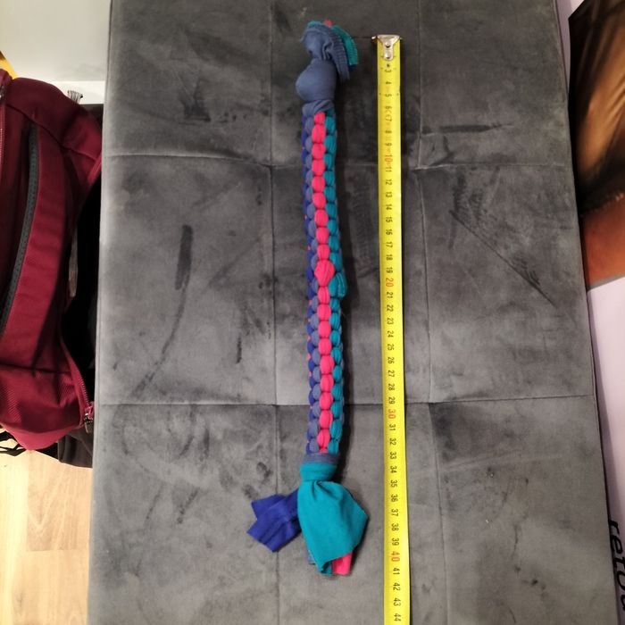 Szarpak, zabawka dla psa, plecionka długość ok 41 cm