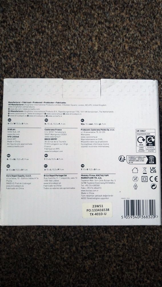 Wentylator biurkowy USB/230v