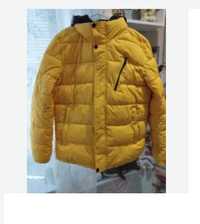 Куртка Пуховики зимняя желтая мужская