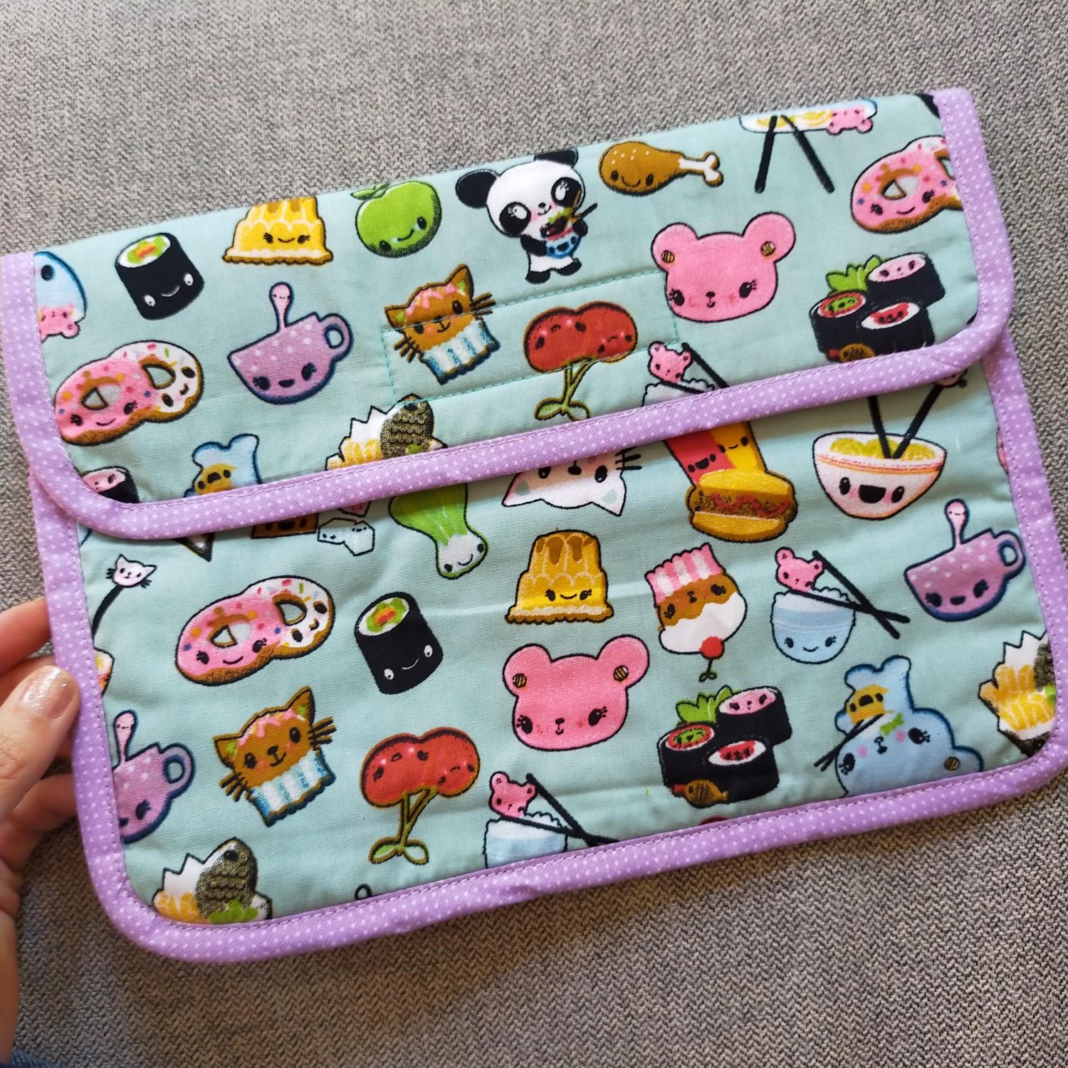 Capa para Tablet em tecido kawaii