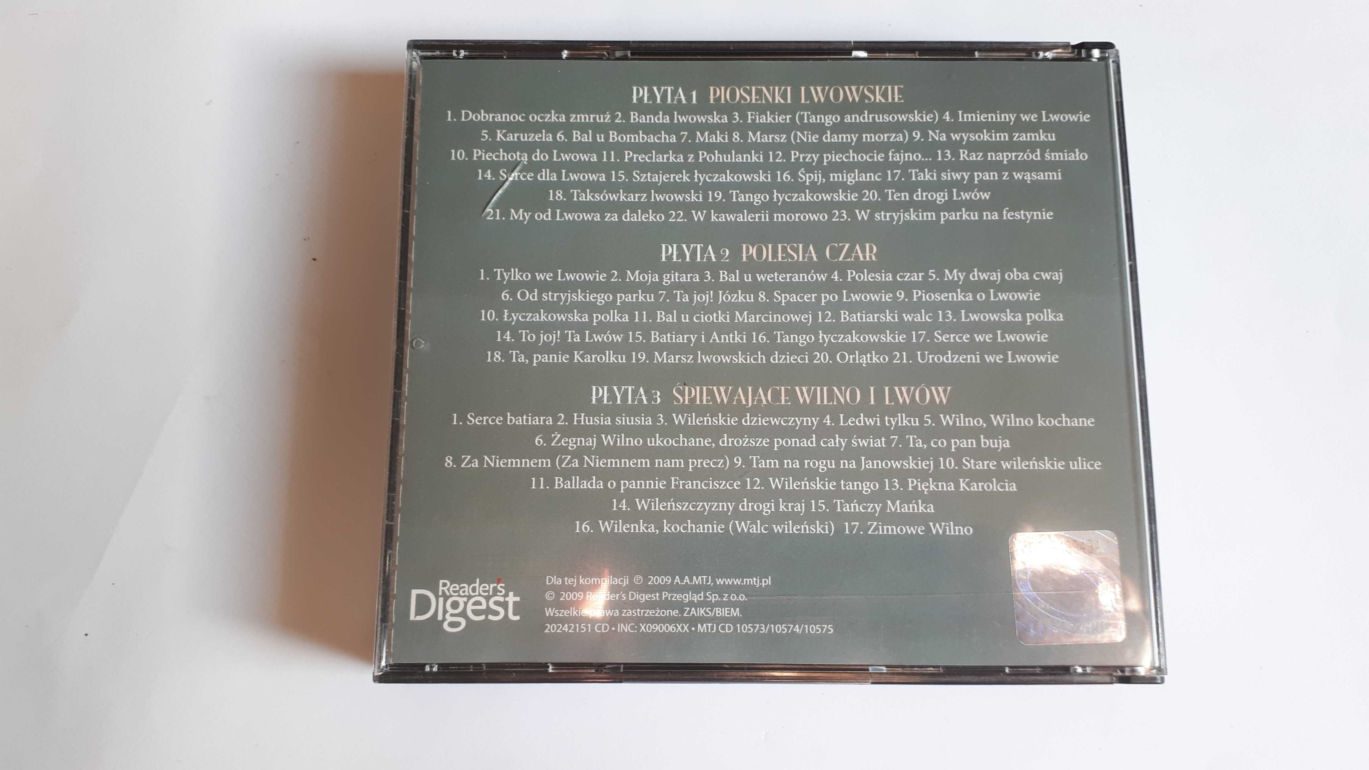 Album 3 CD Piosenki lwowskie i wileńskie