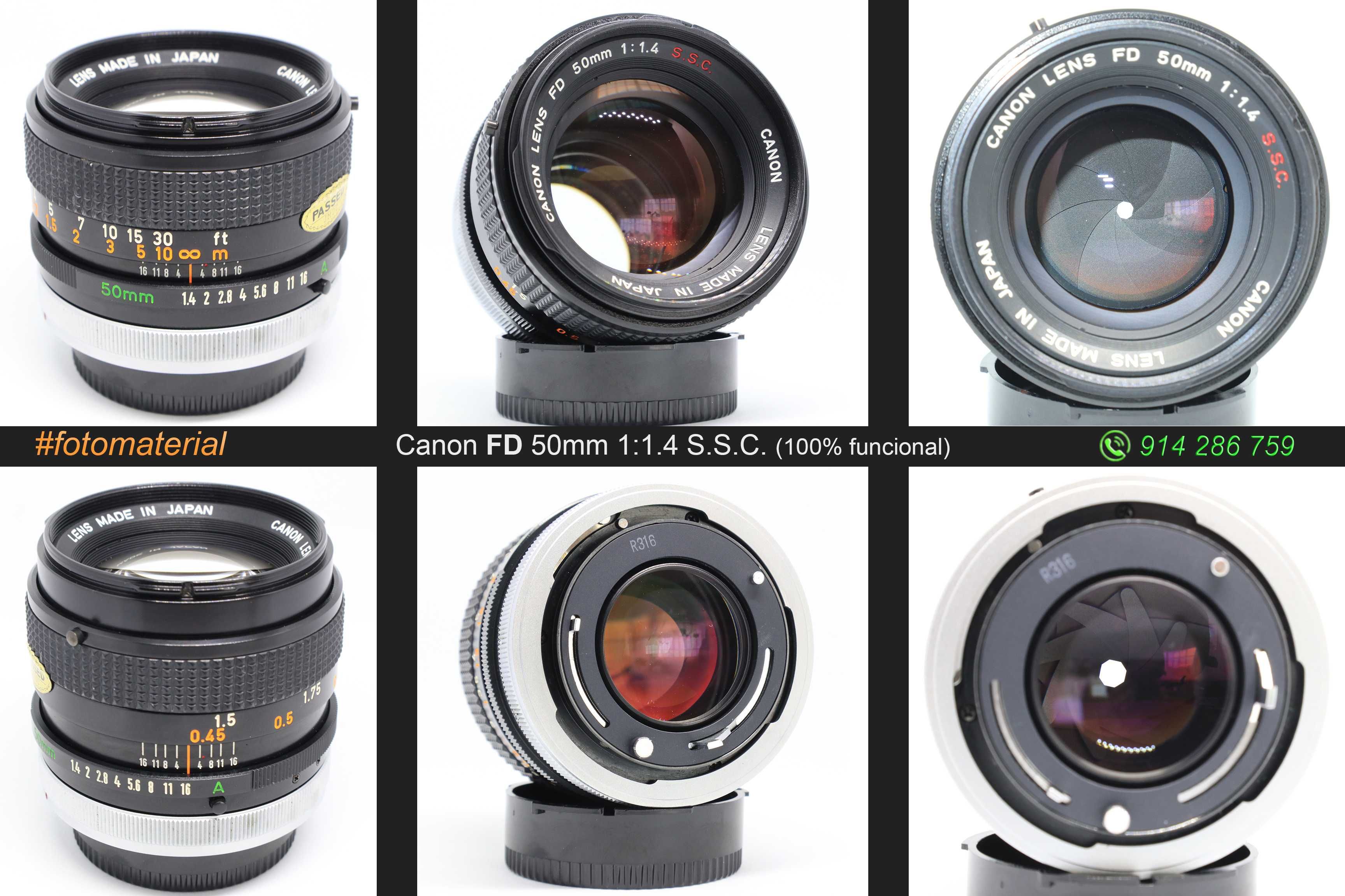 Canon FD 28mm / 35mm / 50mm / 135mm (100% funcionais)