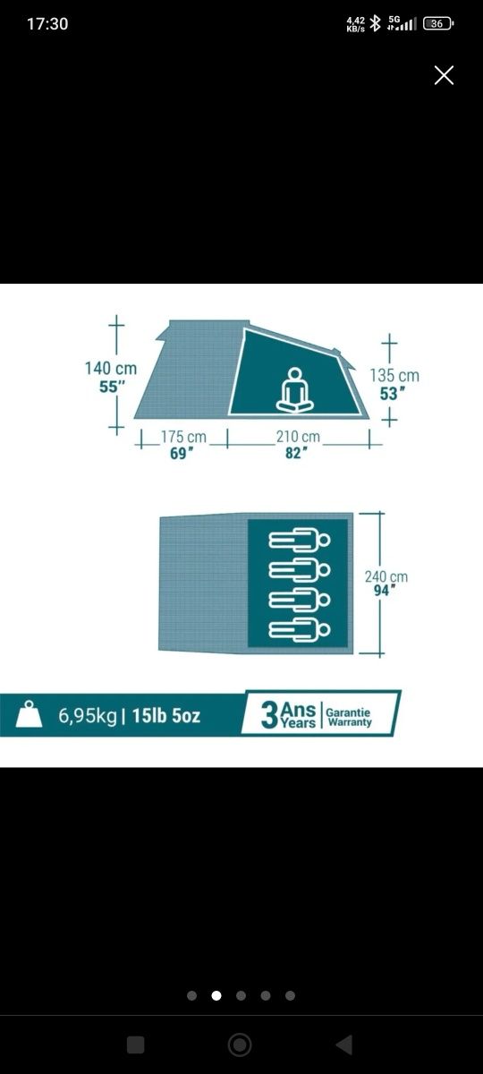 Tenda campismo Arpenaz Family 4