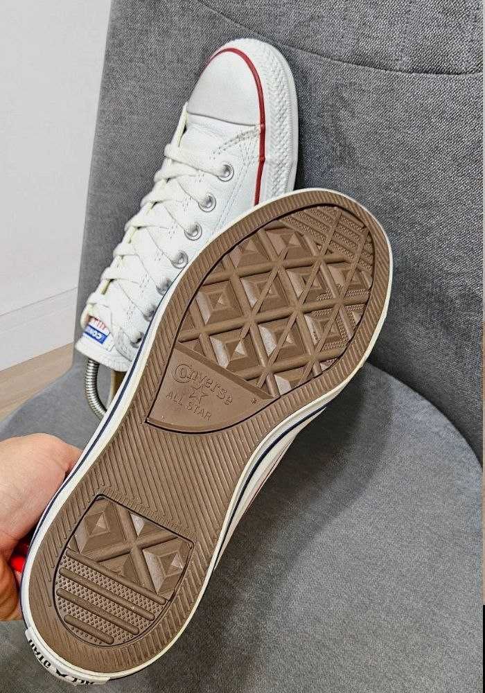 Кожаные белые кеды Converse, р. 44