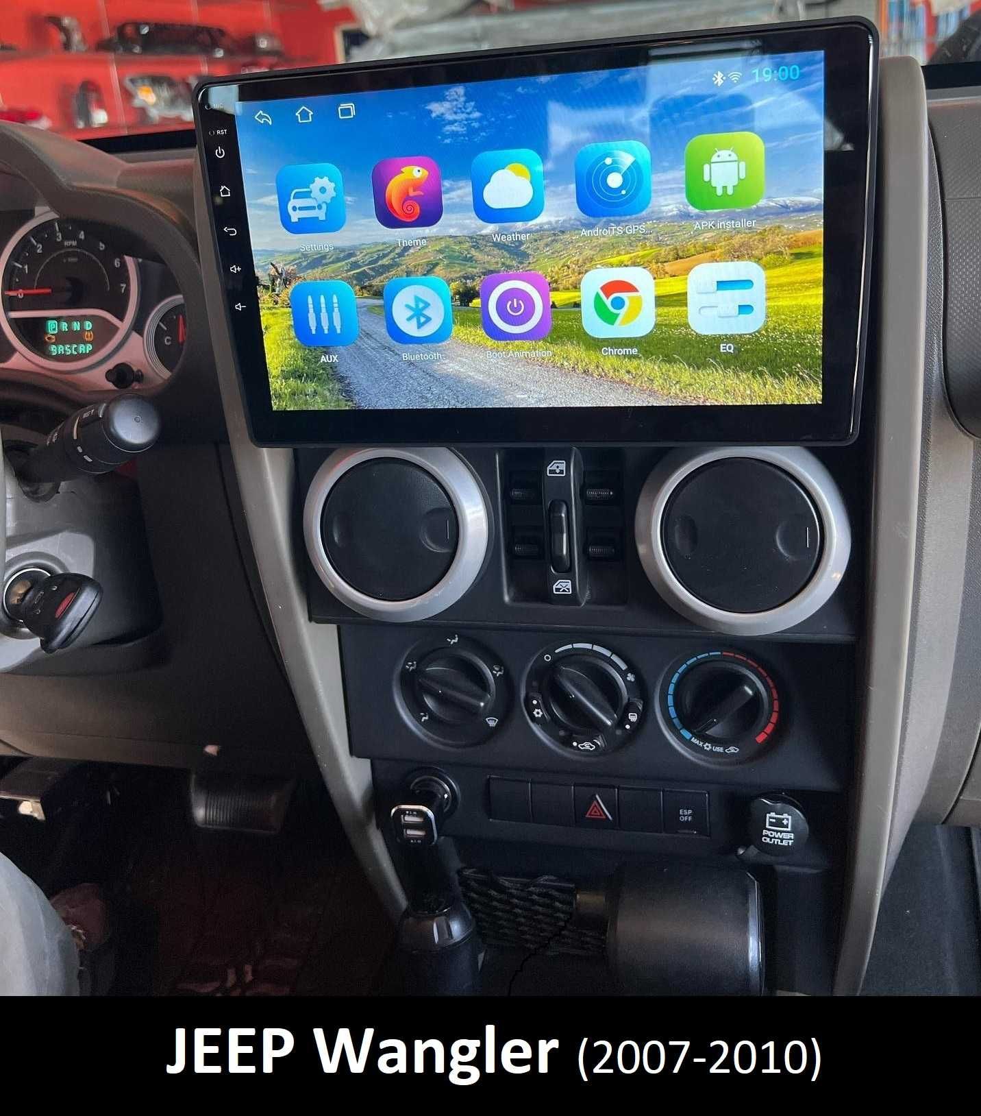 (NOVO) Rádio 2DIN • JEEP Wrangler • (2007 a 2017) • Android [4+32GB]