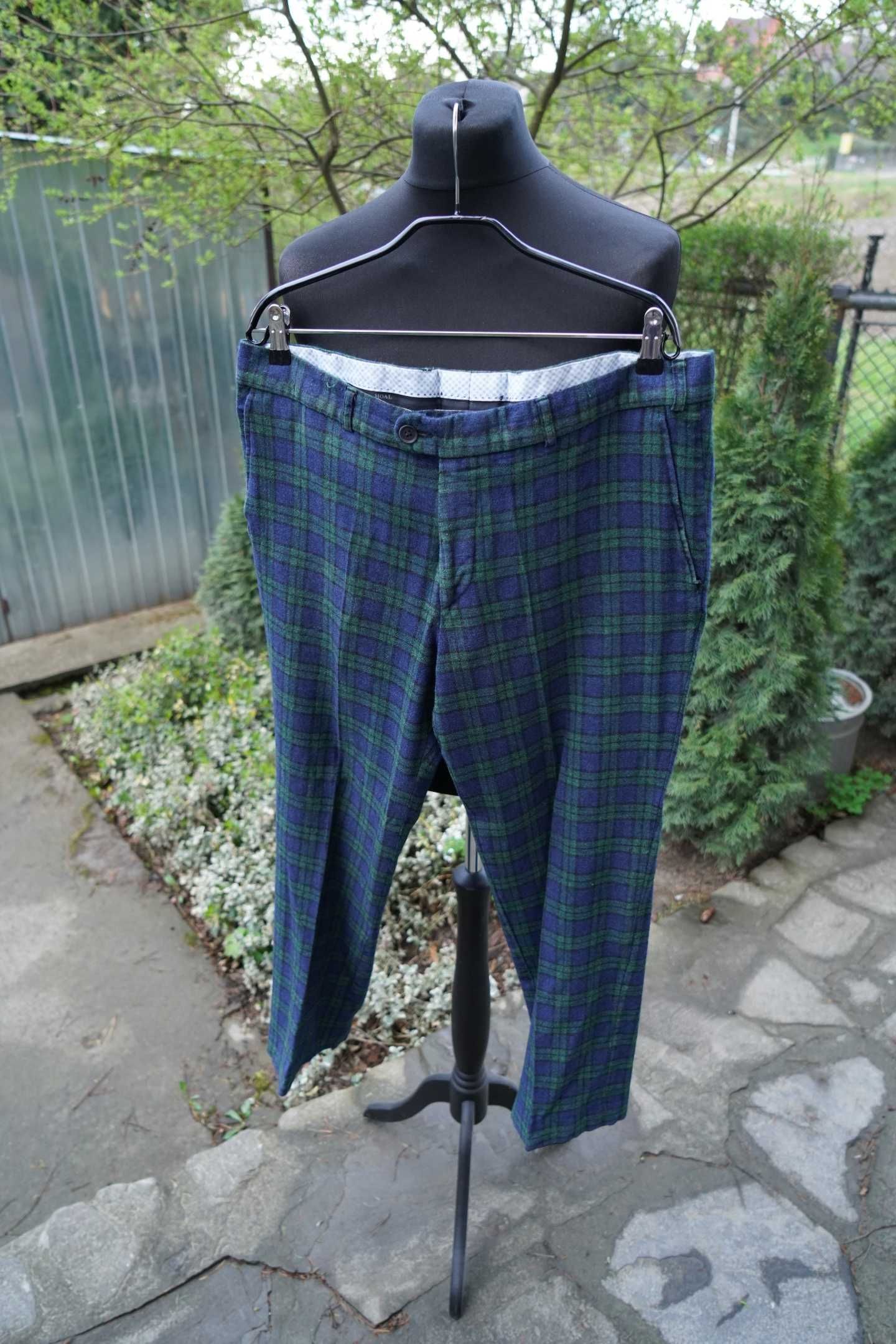 Hoal wełniane jedwabne lniane męskie spodnie dandy 28 56 Short
