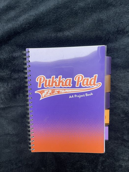 A4 projekt book notes z zakładkami