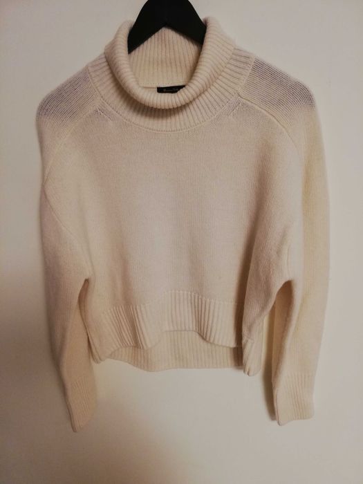 kaszmirowy sweter Massimo Dutti xs s wełna kaszmir