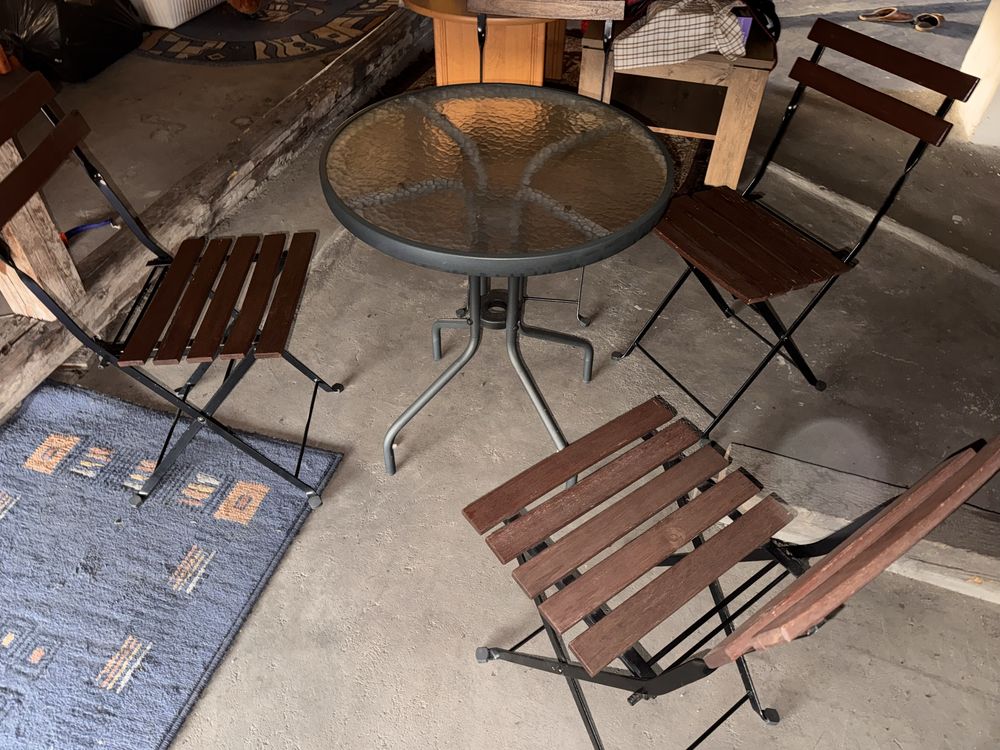 Komplet ogrodowy na balkon