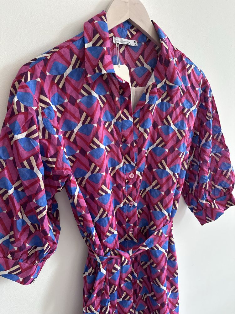 Reserved nowa sukienka maxi wzory r.M