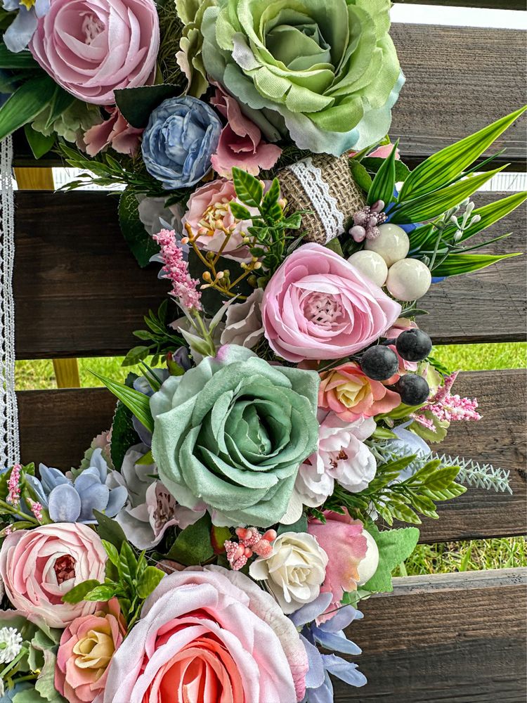 Wianek na drzwi ze światełkami 44cm. 062501